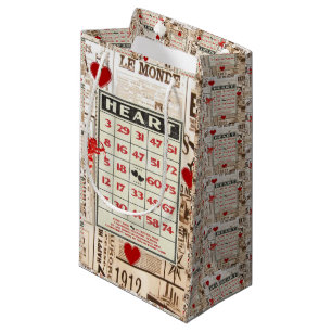 Sac cadeau Valentine's Vintage