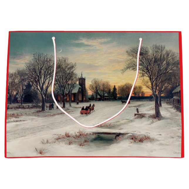 SAC Cadeau « VEILLE DE NOËL (1885) DE W.C. BAUER » (Devant)