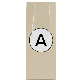 Sac cadeau VINS AVEC MONOGRAMME PERSONNALISABLE