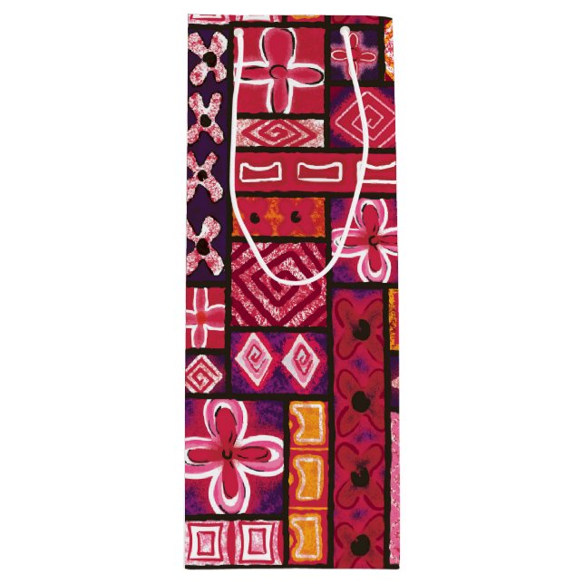 Sac cadeau vintage Aloha | Pua Punch (Devant)