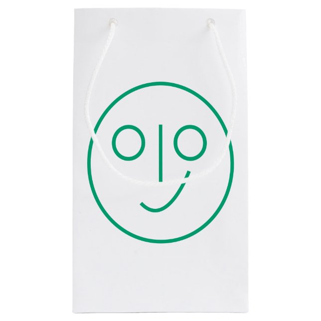 Sac cadeau visage sourire vierge (Dos)