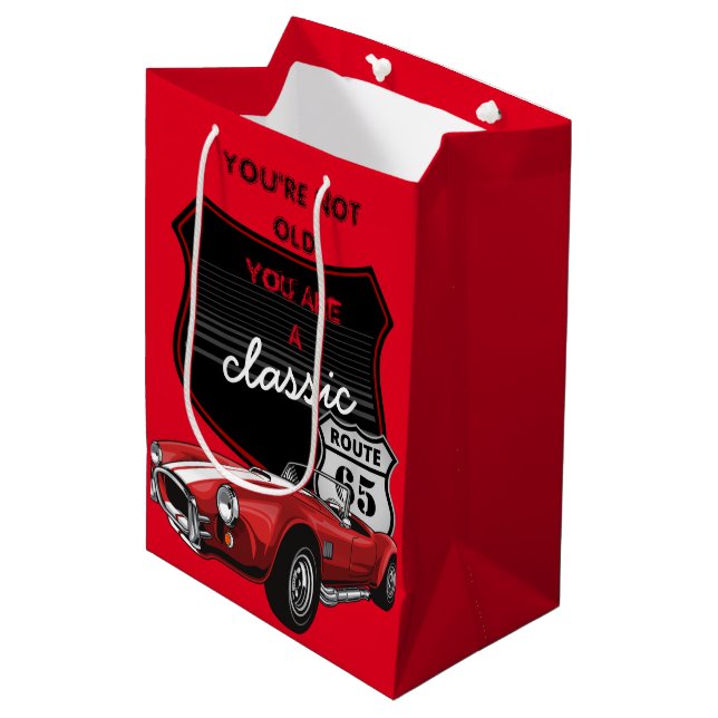 Sac cadeau voiture classique (Devant Angle)