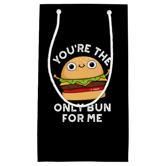 Sac Cadeau Vous êtes le seul petit pour moi Burger Pun Dark B (Devant)