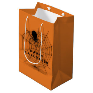 Sac cadeau Web Black & Orange Halloween Spider