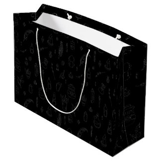 Sac cadeau Witchy avec joli ornement doodé