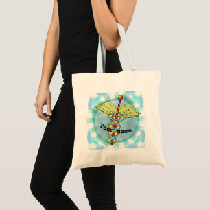 Sac Caduceus Infirmière nom personnalisé