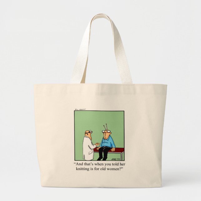 Sac caricature Tricot amusant (Devant)
