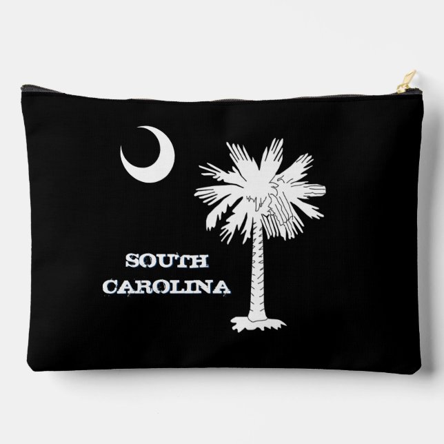 Sac Caroline du Sud, mode noir, drapeau Caroline d (Verso)