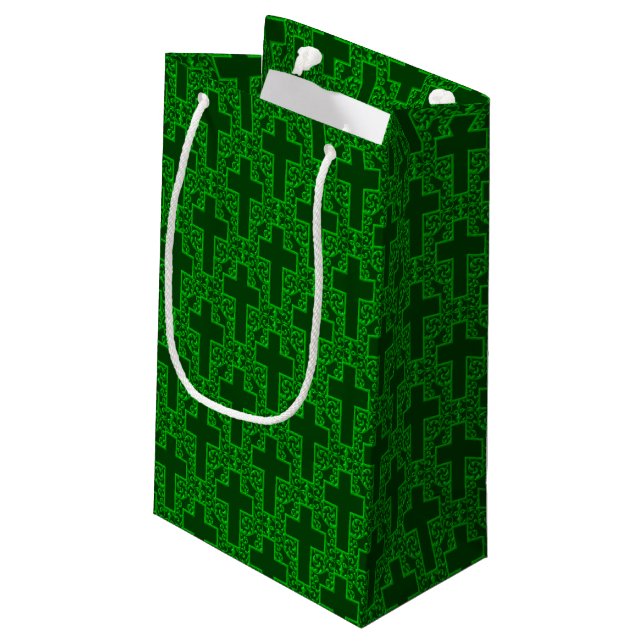 Sac carré Cross-14-Green-GIFT (Dos Angle)