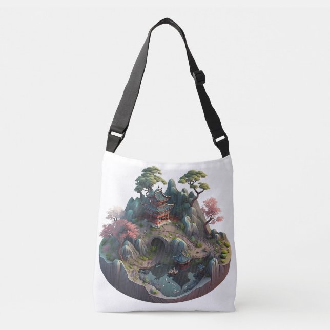 Sac carrossable en 3D Imaginaire chinois mignon (Devant)