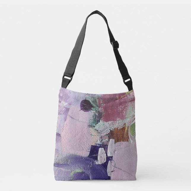 Sac carrossable en design marshmallow rose (Devant)