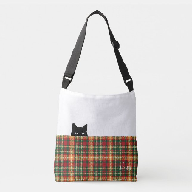 Sac carrossable Tartan Orange Vert Plaid (Devant)