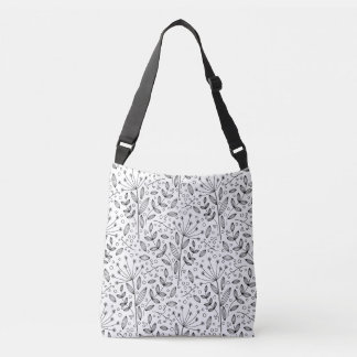Sac carrosserie moderne à doodles fleuris