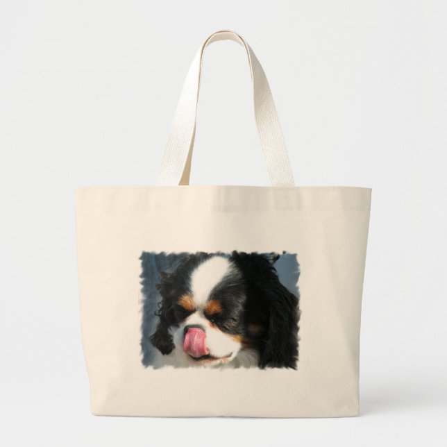 Sac cavalier mignon de toile de chien de Spanial (Devant)