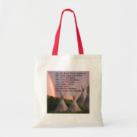 Sac cherokee amical de bénédiction d'Eco