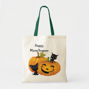 Sac Citrouille Halloween Black Kittens