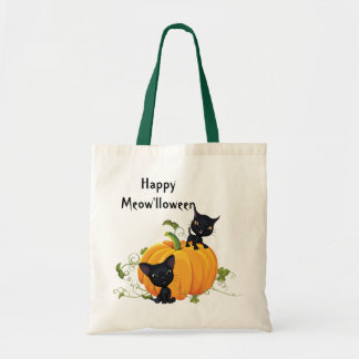 Sac Citrouille Halloween Black Kittens