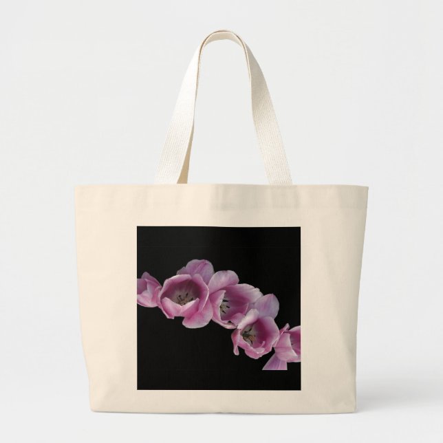 Sac classique de toile, "une vague des tulipes (Devant)