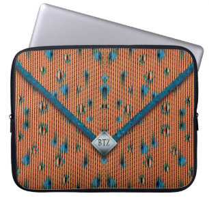 Sac Clutch d'enveloppe orange et bleue
