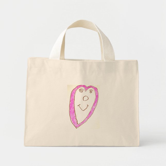 Sac Coeur rose (Devant)