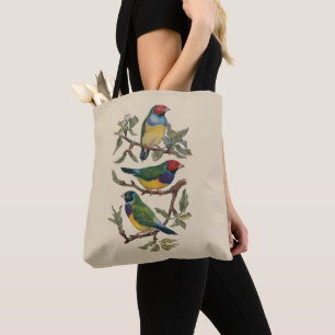 Sac coloré de cadeau d'oiseaux de sac fourre-tout