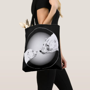Sac commercial Polar Bear & Cub Sac fourre-tout Be