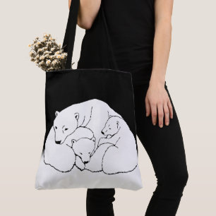 Sac commercial Polar Bear & Cub Sac fourre-tout Be