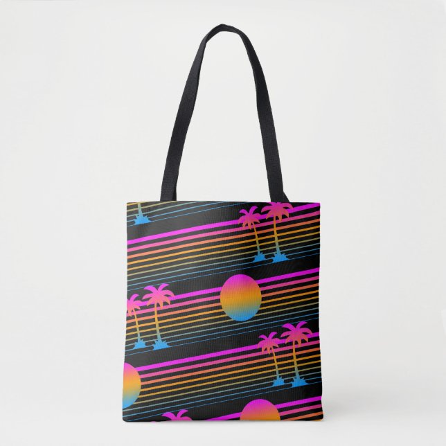 SAC COREY TIGER RÉTRO 80s PALMIERS (Devant)