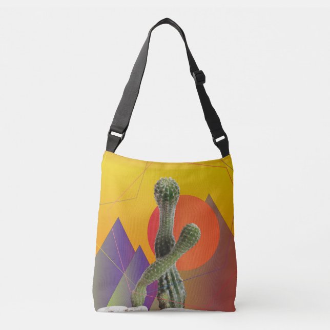 Sac corporel Cactus et Sun Cross (Devant)