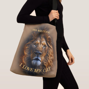 Sac Corps Pour Son "I Love My Cat" Nom Personnalis