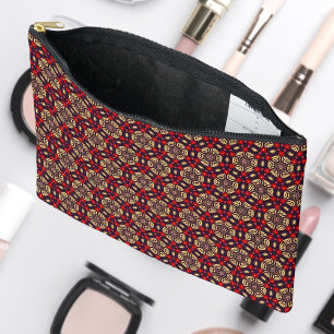 Sac Cosmétique à Motif Ornemental de Fleurs de Cer