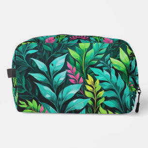 Sac cosmétique Abstrait vert et turquoise
