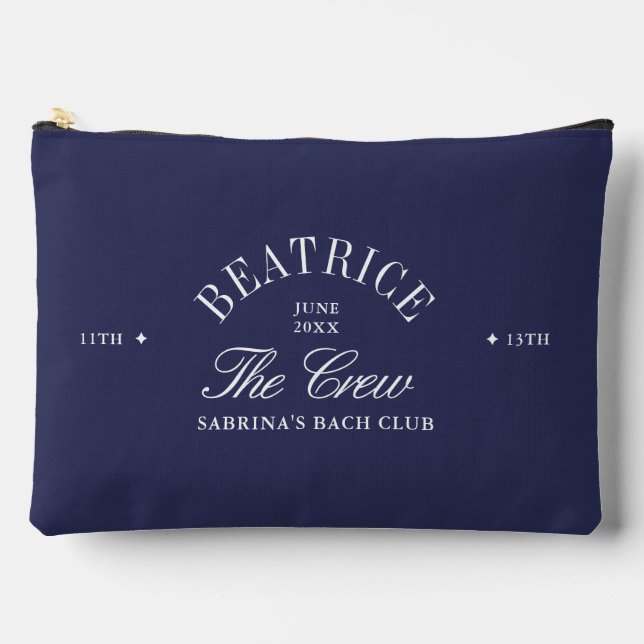 Sac cosmétique Bachelorette Bach Navy Blue (Recto)