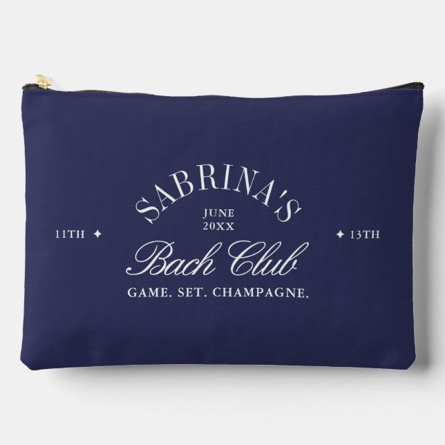 Sac cosmétique Bachelorette Bach Navy Blue (Recto)