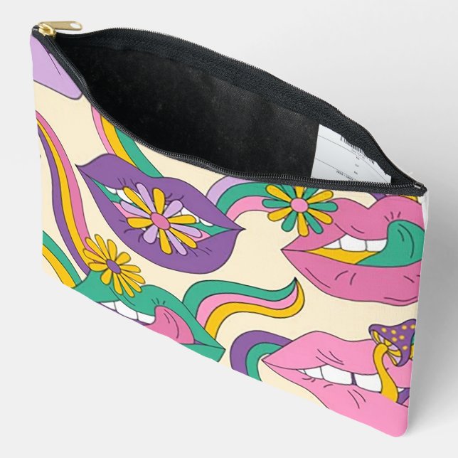 Sac cosmétique "Flower Power" (Ouvrir)