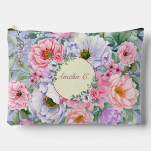 Sac cosmétique pastel Aquarelle florale