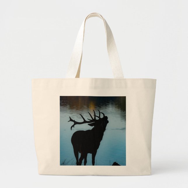 Sac Coton Silhouette Cerf Majestueux - Éco-Conv (Devant)
