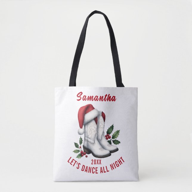 Sac Country Western Boots Cowboy en Blanc (Devant)