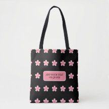 Sac croisé motif rose cerisier personnalisé