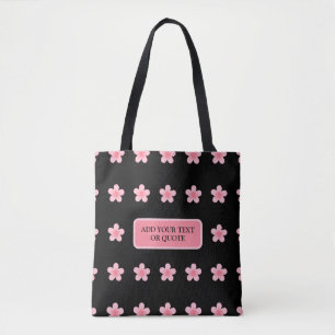 Sac croisé motif rose cerisier personnalisé