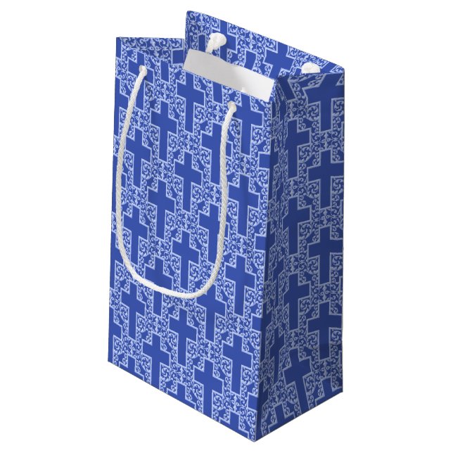 Sac croix-4-bleu-carré orné (Dos Angle)