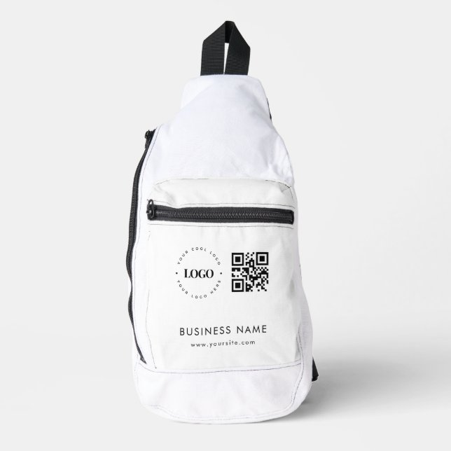 Sac Crossbody personnalisé avec logo Qr Code et te (Recto)