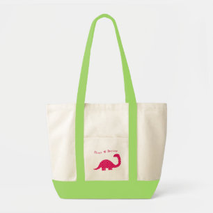 Sac d'accent de dinosaure de fleur