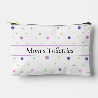 Sac d'accessoires floral minimaliste personnalisé