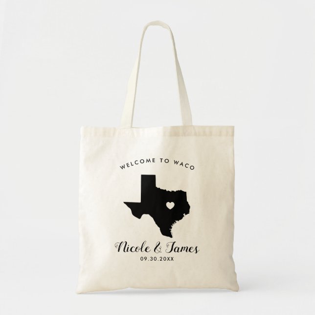 Sac d'accueil de mariage du Texas pour des invités (Devant)
