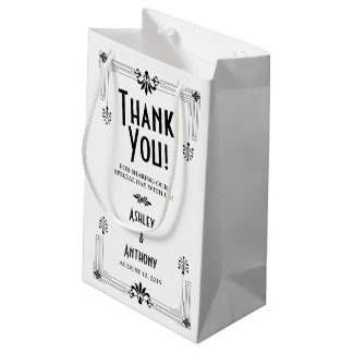 Sac d'accueil Mariage Art déco des Années folles