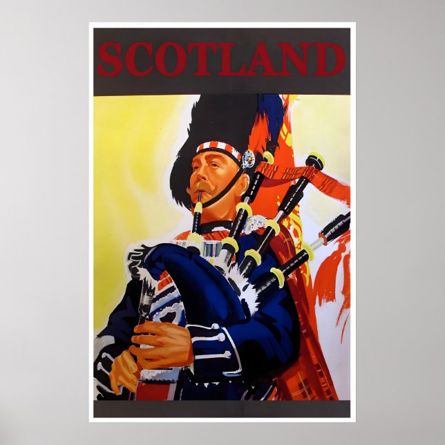 Sac d'affiche de voyage en Écosse Impression de co (Devant)