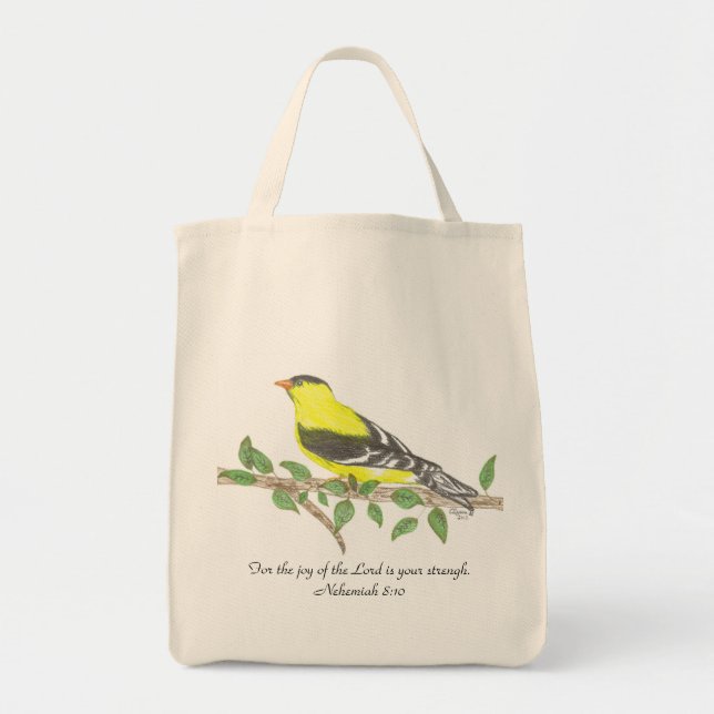 Sac d'alimentation bio Goldfinch (Devant)