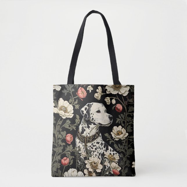 Sac Dalmatien Élégant Inspiré de William Morris (Devant)