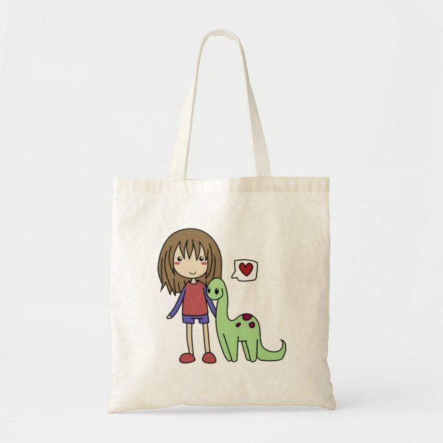 Sac d'amour de dinosaure (Devant)